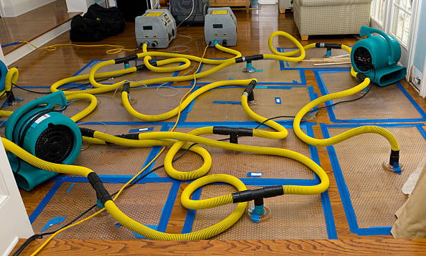 Professional Storm Water Damage Restoration technician working in Bucoda, WA